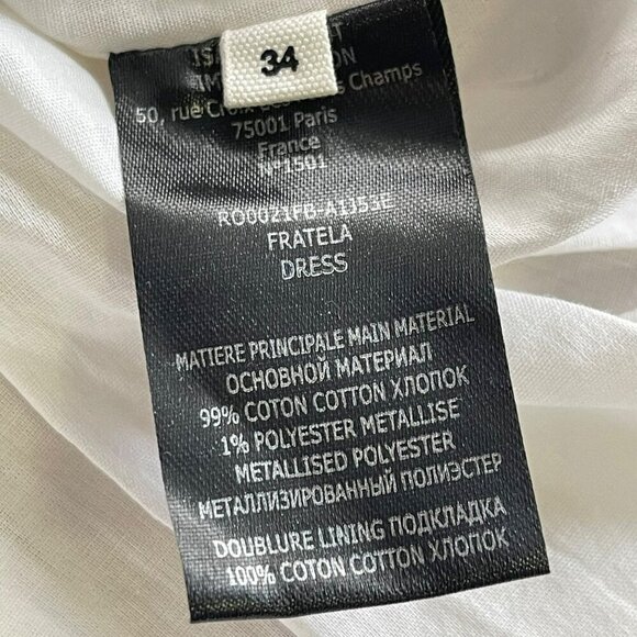 ISABEL MARANT ETOILE $890 Fratela printed cotton voile midi dress NWT Sz 34 US 2 - Picture 13 of 14